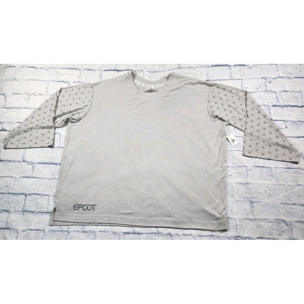 Epcot ADULT SIZE XL Center Spaceship Earth Collection Long Sleeve Shirt Disney